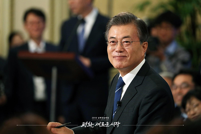 President Moon, named one of Time magazine’s “100 Most Influential People of 2018” and Fortune magazine’s “World’s 50 Greatest Leaders of 2018”