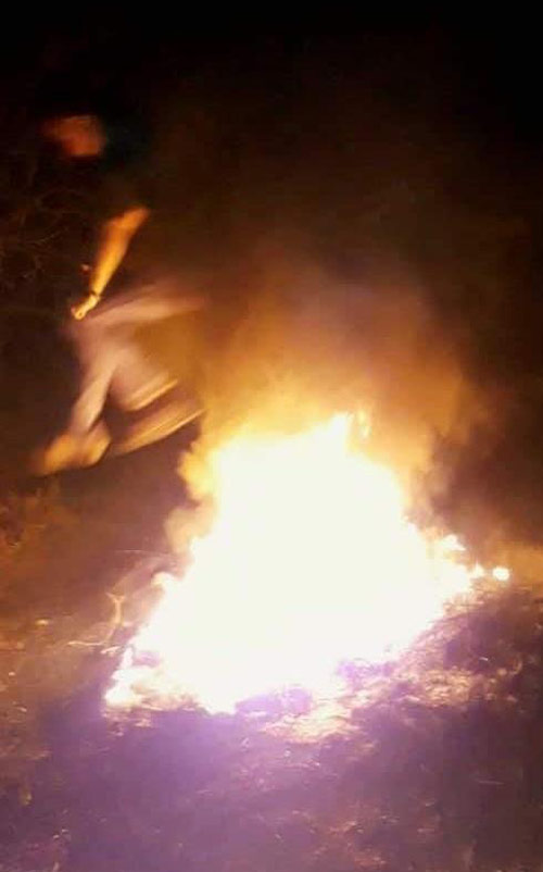 Bulgarian girls wear white dresses and walk through the fire while singing and dancing. They do this every year on Sirni Zagovezni to be healthy and happy.