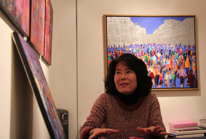 Artist Park Ju-kyong says, “I stick to what I can do in order to do what I have a passion for.” (photo: Wi Tack-whan)