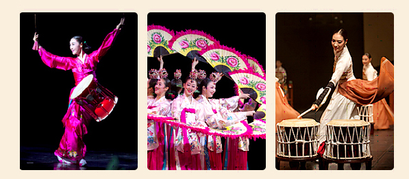 The musical performance “Korean Fantasy” will feature many traditional dances, including the Taepyeongmu, a dance praying for peace, and the Buchaechum, or fan dance. (photo courtesy of the National Theater of Korea)