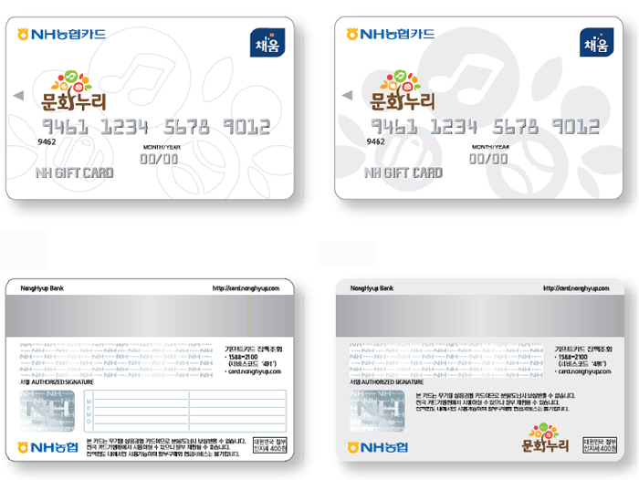 The Munhwa Nuri Card is a prepaid cash card useable at culture, sports and tourism facilities. It became available February 24.