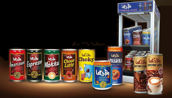 LetsBe, a brand of canned coffee, is on sale in Russia. (photo courtesy of Lotte Chilsung) 
