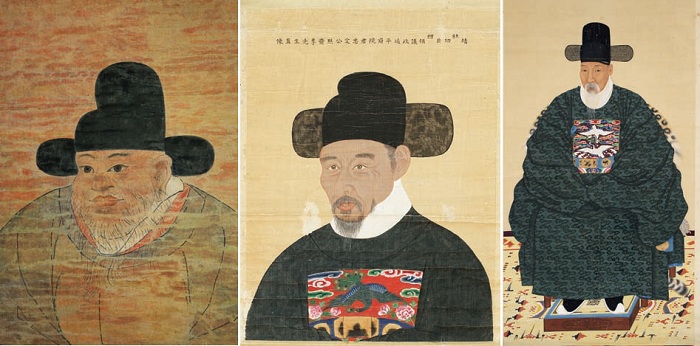 (From left) Ju Se-bung (1495-1554)