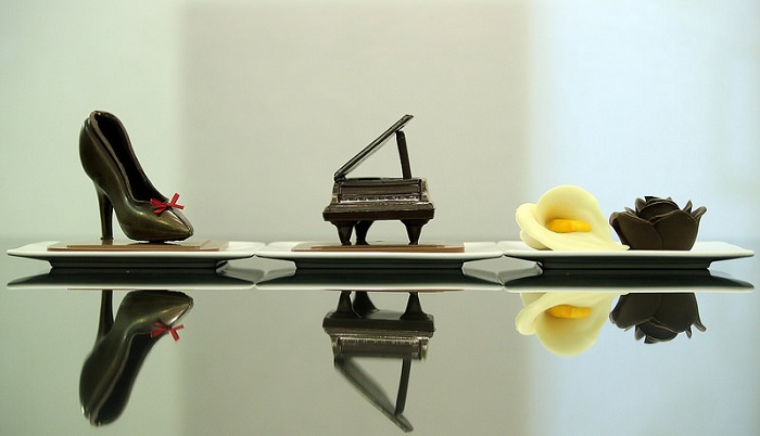 A variety of hand-made chocolates are on sale at Folabi.