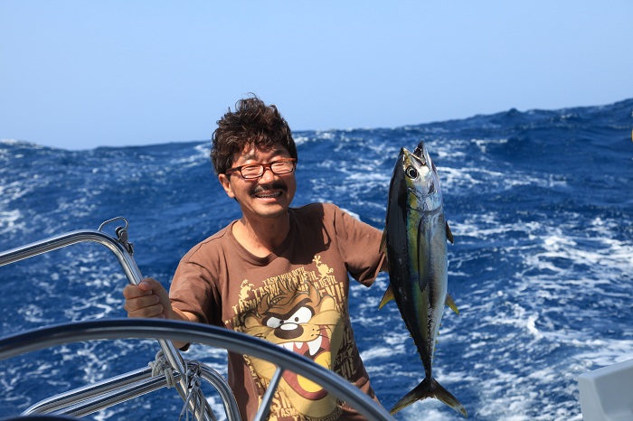 Sailor Kim Seung-jin traverses the Caribbean Sea in 2013. He recently announced his plan to sail around the world.