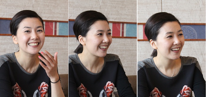 Artist Kim Hyun-jung takes part in the "One Divided Into Three: The Exhibition of Three Korean Artists" exhibition that will take place at the Today Art Museum in Beijing from November 9 to November 19. (photos: Wi Tack-whan) 