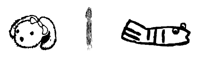 Symbolic stamps are representative of the artists (left) Kim Hyun-jung, (center) the late Paik Nam June and Lee Wol Chong.