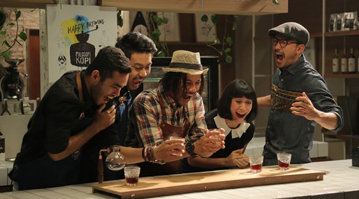 The Indonesian movie 'Filosofi Kopi' is a heartwarming movie about coffee, people and life.