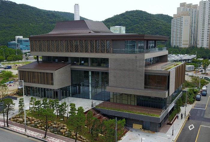 The ASEAN Culture House is designed with a roof, eaves and balconies that resemble traditional Southeast Asian buildings. (ASEAN Culture House)