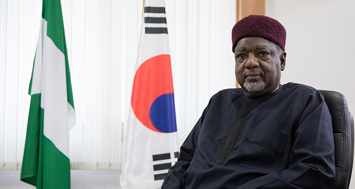 Ambassador of Nigeria to the Republic of Korea Amin M. Dalhatu.Kim Sunjoo