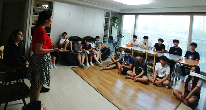 
<i>Hagwon</i> cram schools are unique to Korea and are not found elsewhere around the world. (Maiya Li) 
