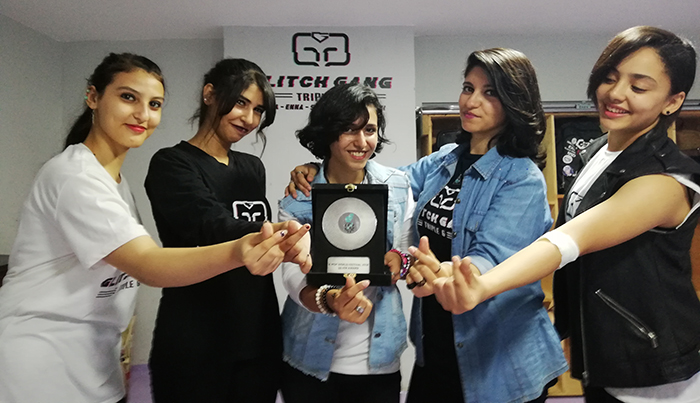  
Glich Gang from Egypt performs to K-pop songs and is known in the Korean community in Egypt. (Roufida Aboualwafa Ahmed) 
