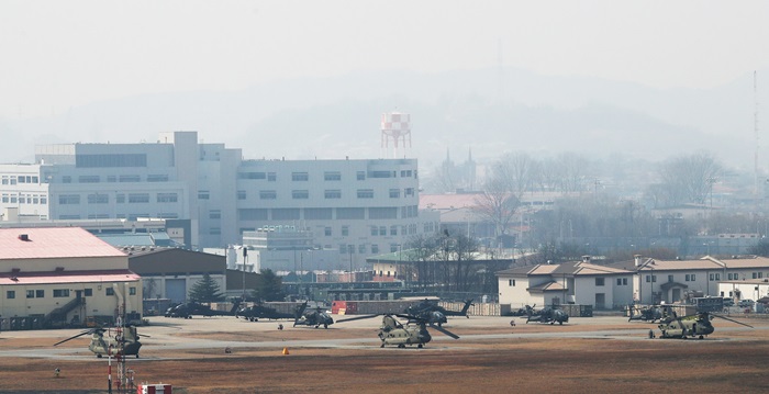 The Ministry of National Defense on March 4 said Korea and U.S. have decided to terminate their joint military drills Key Resolve and Foal Eagle. The picture shows Camp Humphreys, a U.S. military base in the southern Seoul suburb of Pyeongtaek, Gyeonggi-do Province. (Yonhap News)