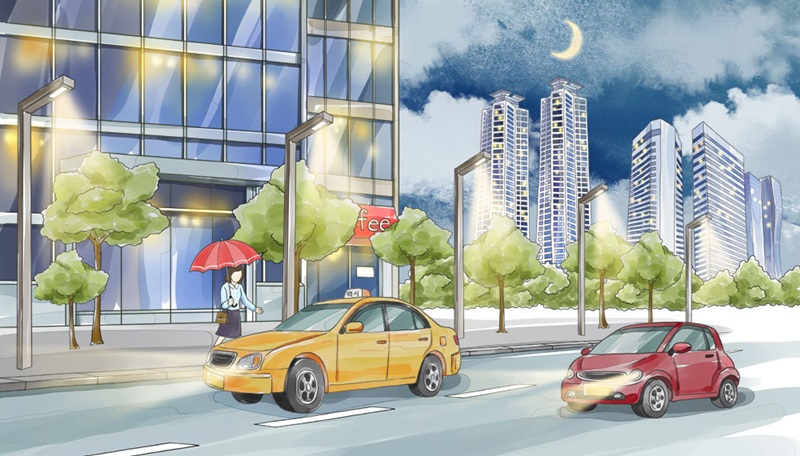 Banban (half-half) Taxi, an app that connects passengers whose routes overlap to cabs, will be launched this month in select parts of Seoul. (iclickart)