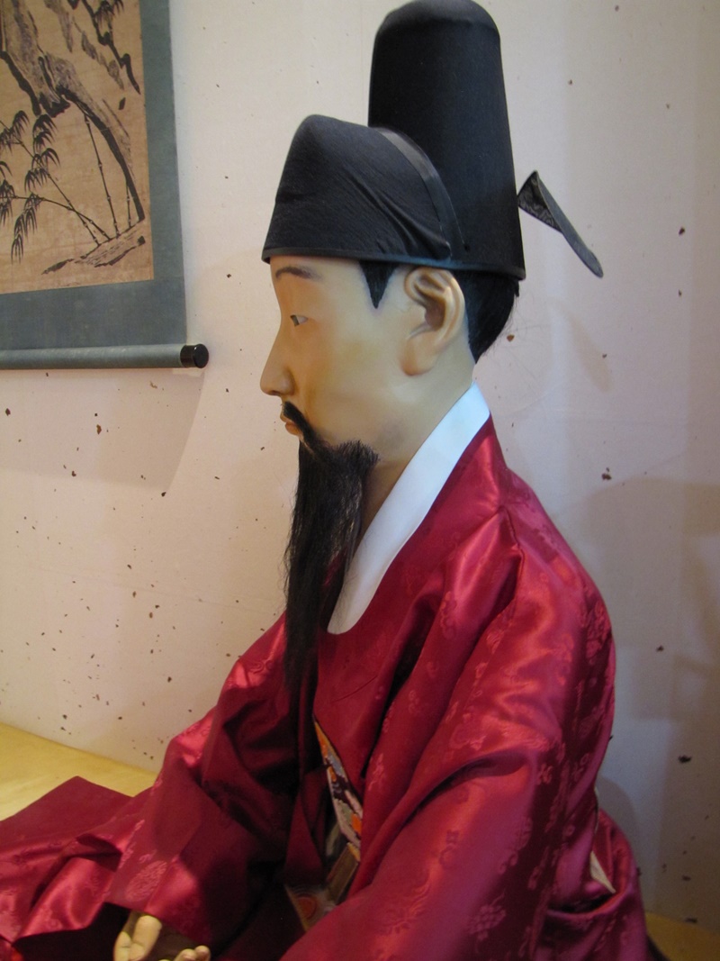 This is the statue of our tour guide's grandfather displayed at the museum next to the academy.