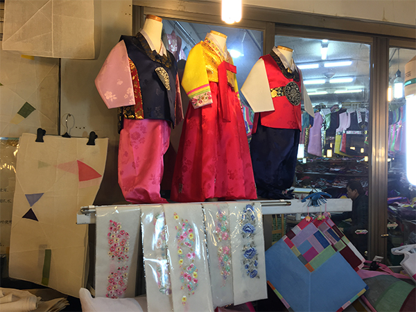 Hanbok for children between about 1 and 2 years old goes for around KRW 35,000.
