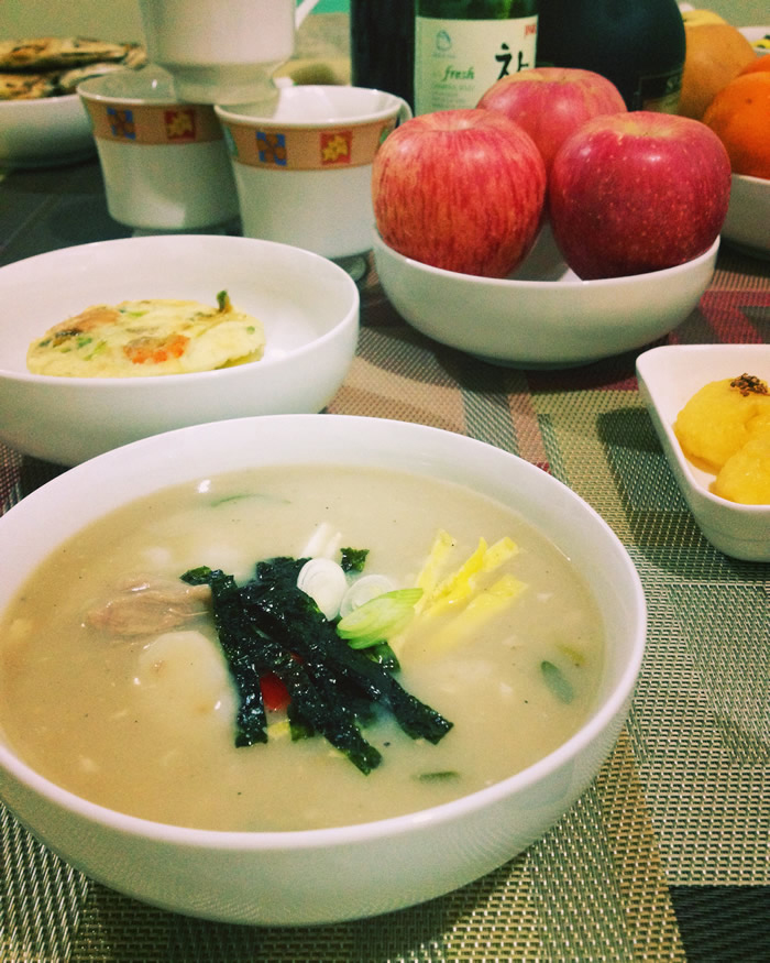 <i>Tteokguk</i> is one of the most symbolic Korean dishes traditionally prepared during the Lunar New Year's celebrations.
