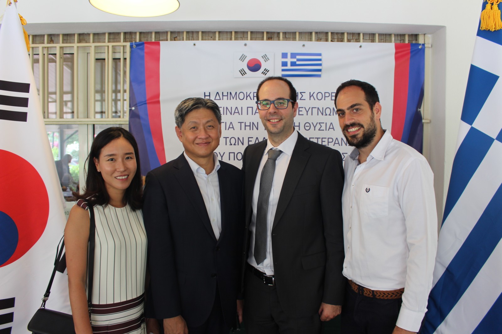  Mr. Tsalikian with former Korean ambassador in Greece and his wife.