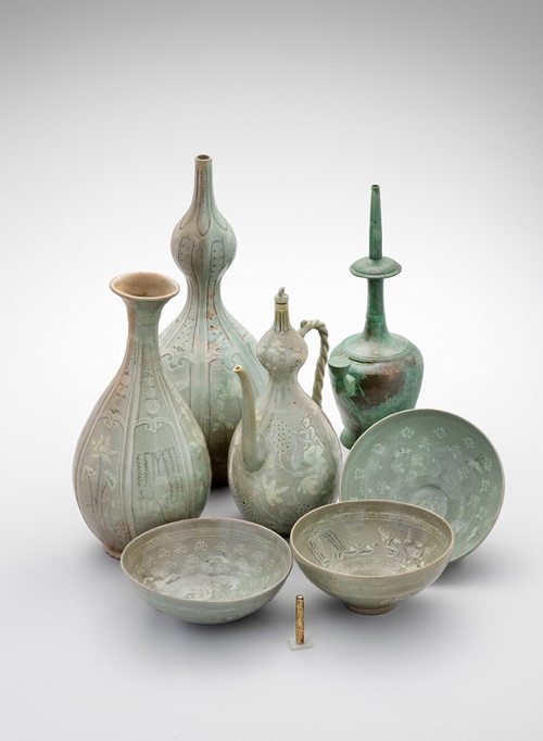 These eight artifacts from the Goryeo Dynasty (918-1392) have been restored to mark the 120th anniversary of bilateral ties between Korea and Belgium. 