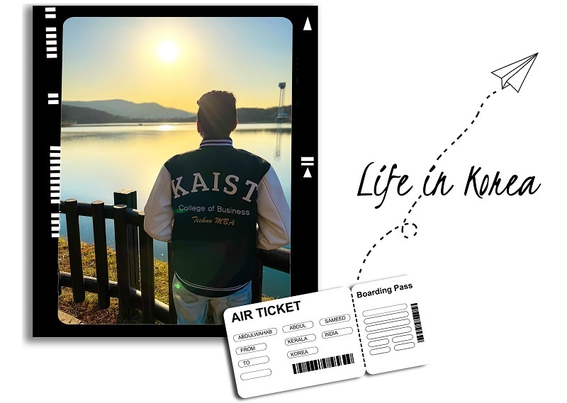 Indian graduate student Abdul Sameed Abdulwahab attends KAIST, Korea's top sci-tech school.