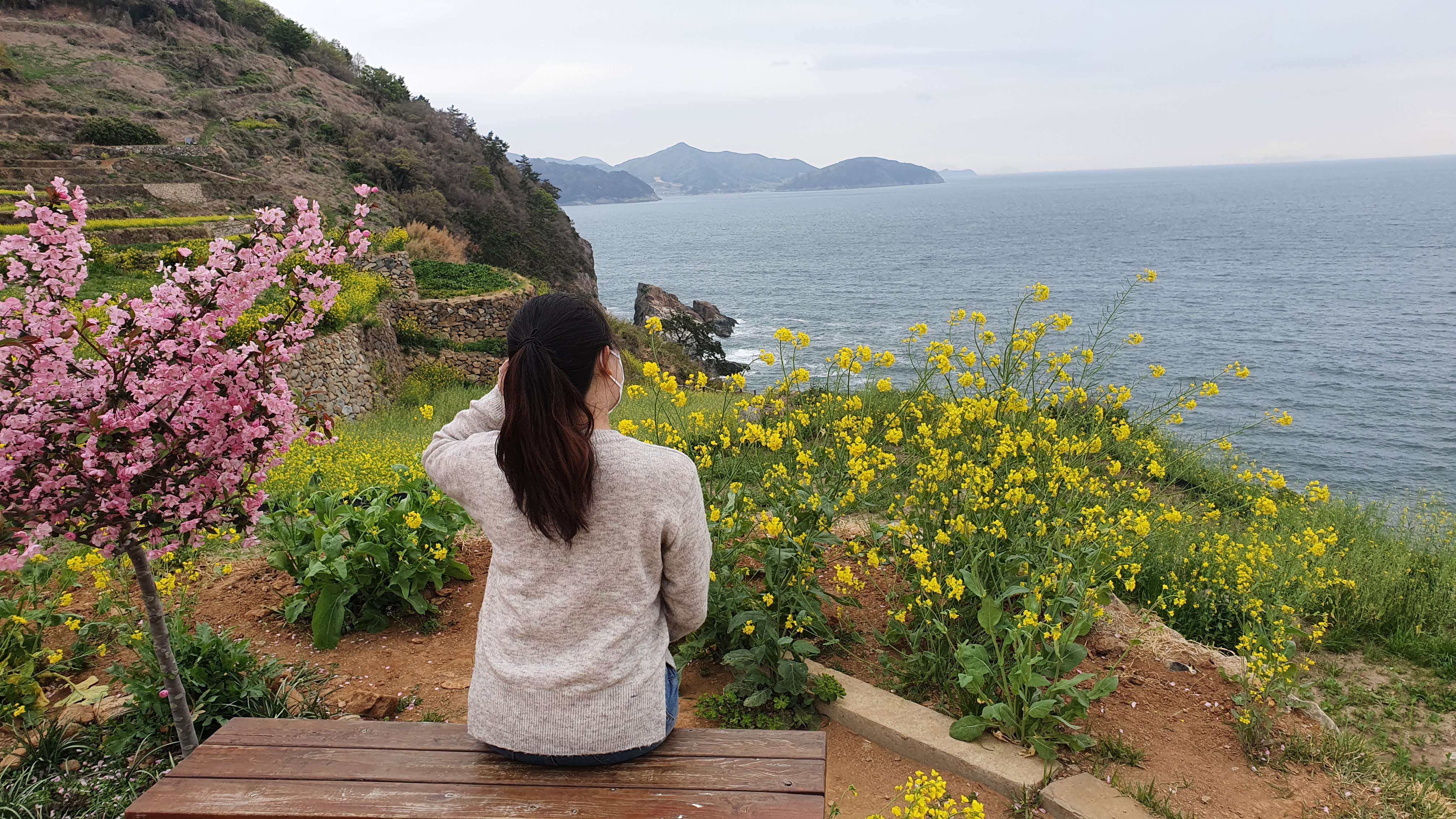 Daraengi Village not only has rice paddies but also plenty of cafes and restaurants worth relaxing at because of their beautiful views. (Kim Hyelin) 