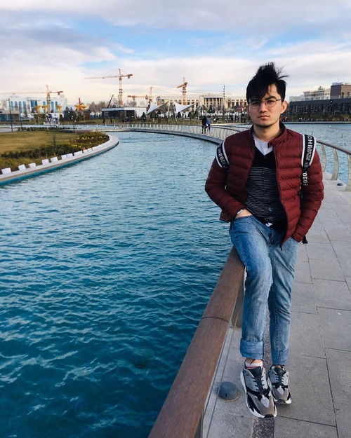 Abdurashid in his hometown, Tashkent.