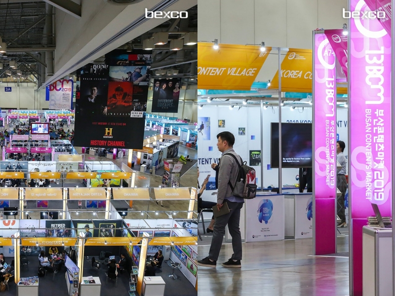 The Busan Contents Market, the nation's biggest event of its kind for video and media content, was launched on June 8. Shown here is an event at the 2019 market hosted by the Busan Exhibition and Convention Center, or BEXCO, in Busan's Haeundae-gu district. (Bexco's official Facebook page)