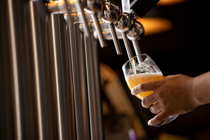 Craft beer refers to a brew made in a small brewery through manufacturing methods defined by the American Breweriana Association. Shown is Budnamu Brewery in the Hongjae-dong neighborhood of Gangneung, Gangwon-do Province.