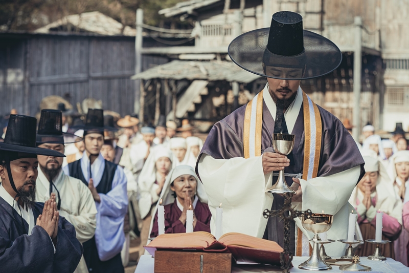 A scene from the film 