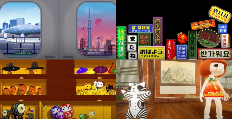 This media art content is geared toward Japanese.