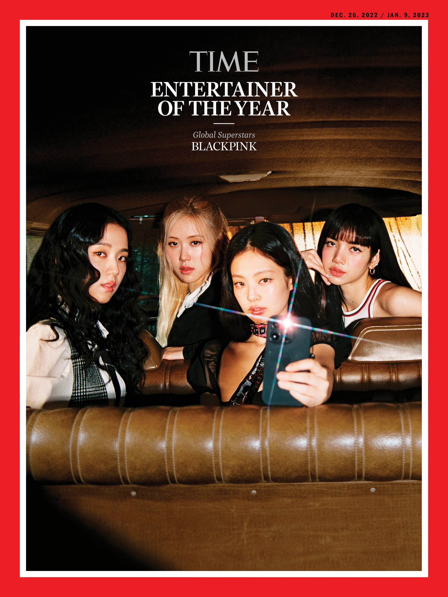 The cover of year-end issue of Time magazine shows BLACKPINK as 