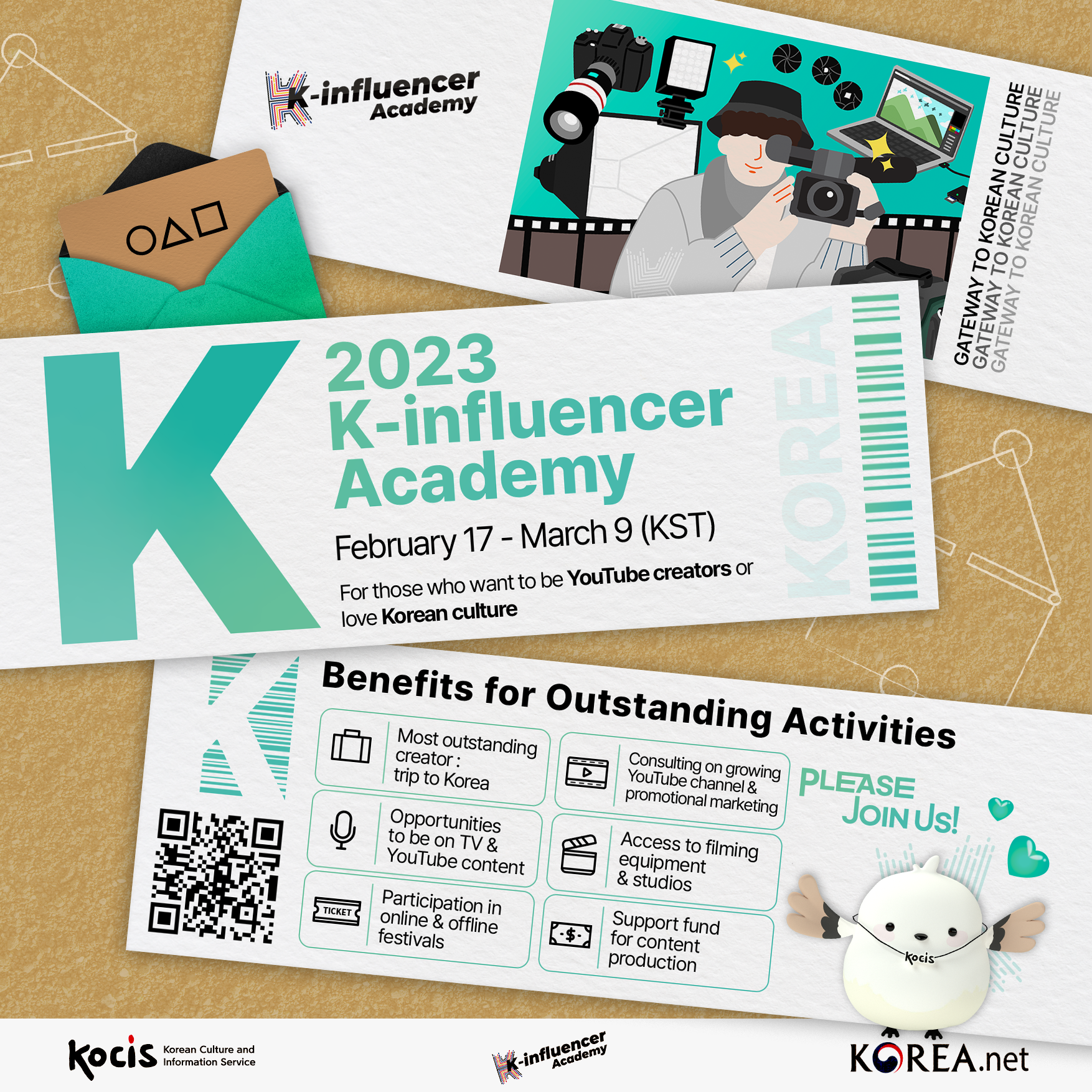 This is the official poster for this year's recruiting of K-influencers.