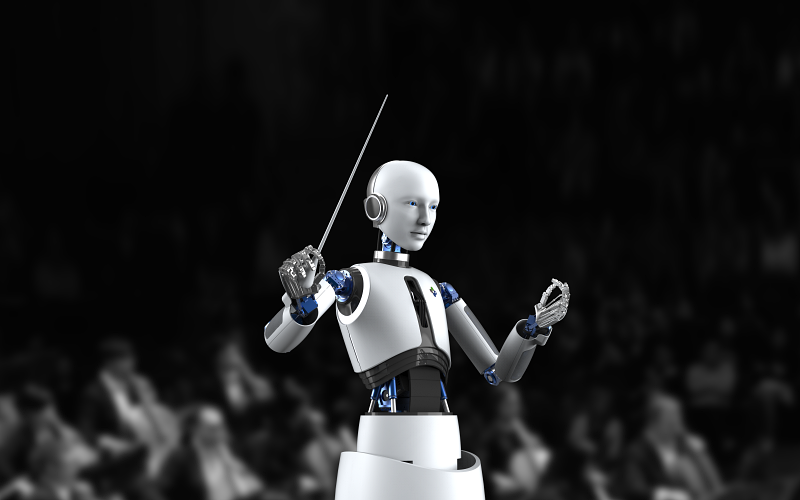 The humanoid EveR 6 is the nation's first robot conductor. 