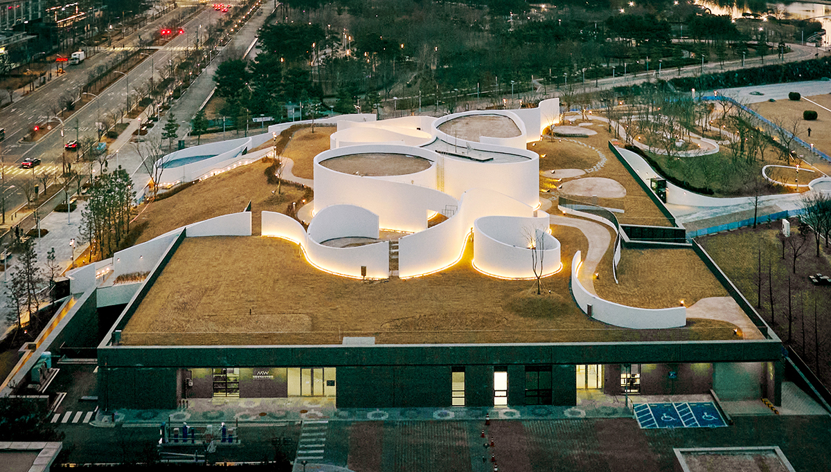 This is the exterior of the National Museum of World Writing Systems in Songdo International Business District of Incheon's Yeonsu-gu District. (National Museum of World Writing Systems) 