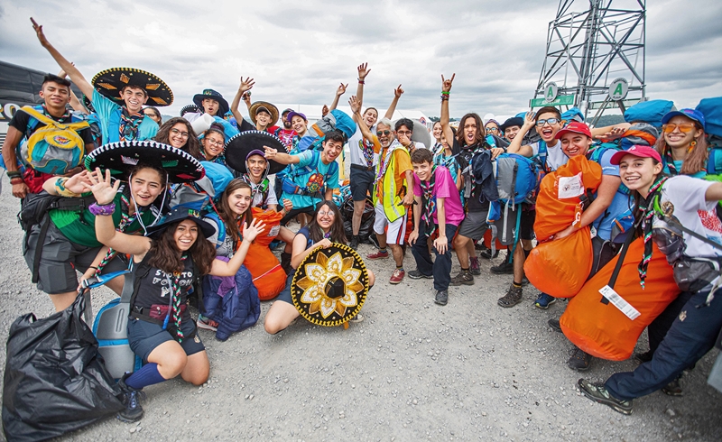 The 25th World Scout Jamboree from Aug. 1-12 will be held in the Saemangeum region of Buan-gun County, Jeollabuk-do Province. Shown are young scouts who participated in the previous edition of the event in the U.S. in 2019. (24th World Jamboree's official Flickr account) 