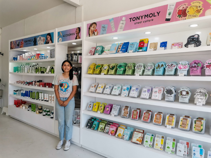 Elizabeth Figueroa is the owner of the first Korean cosmetics and beauty store in Esenada, Mexico.
