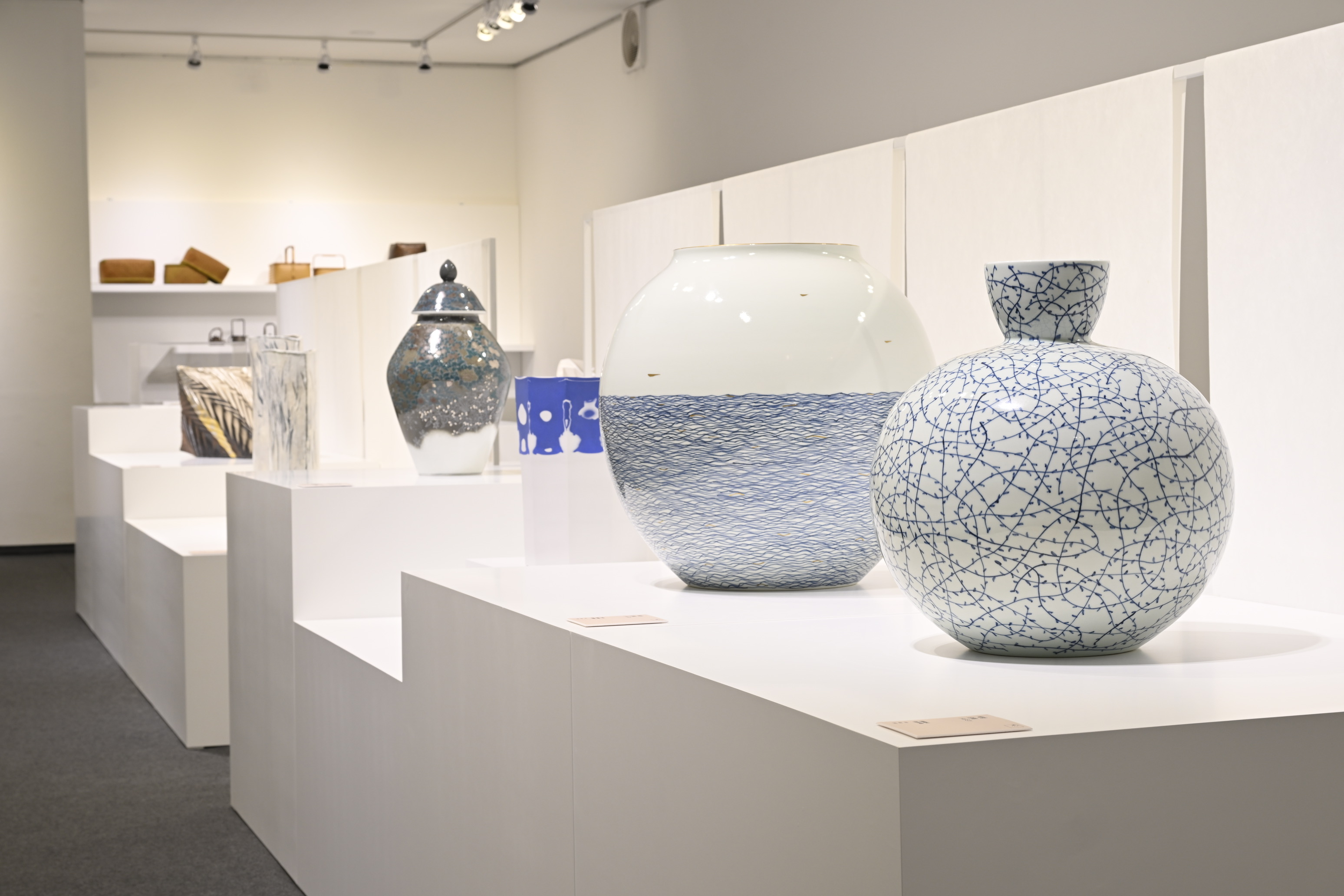 Ceramic artworks are displayed at this year's 