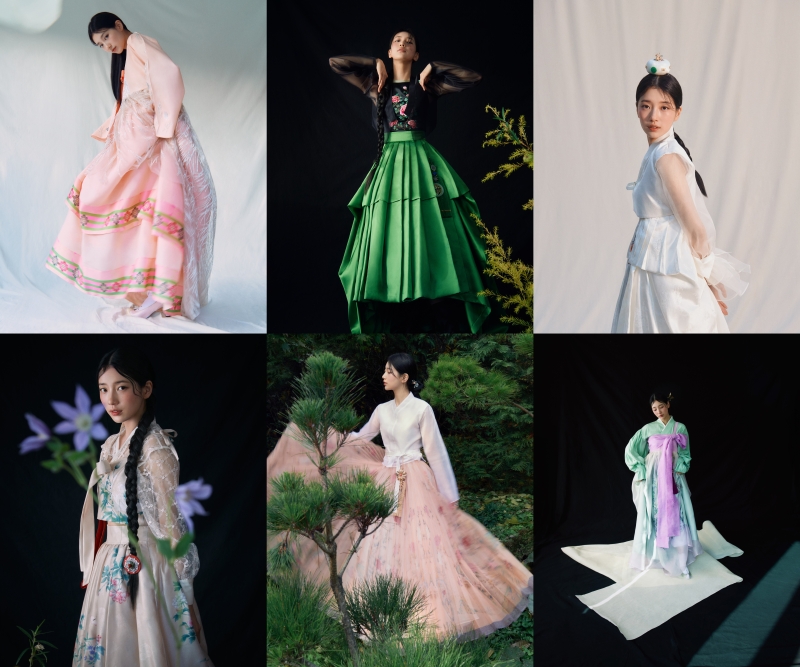 A pictorial video of actor and singer Suzy's Hanbok outfits will be displayed from Dec. 24-25 at Times Square in New York. (Ministry of Culture, Sports and Tourism) 