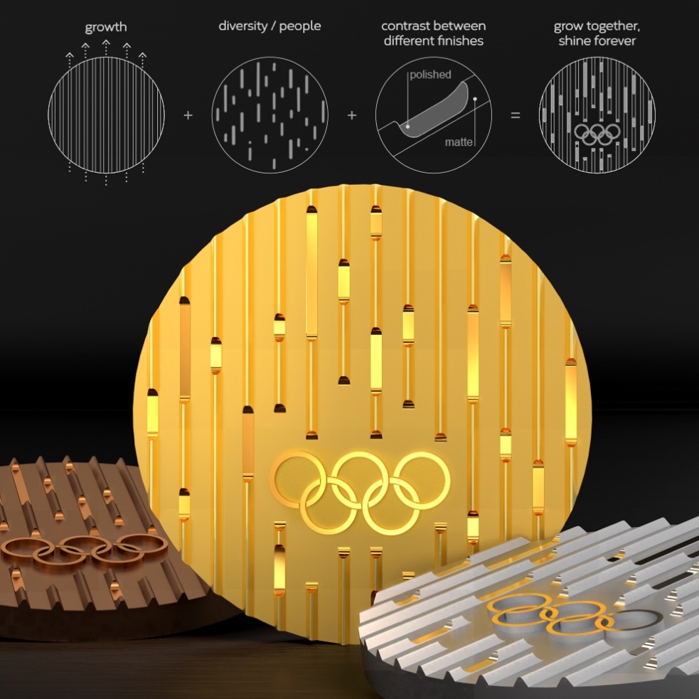 This is the winning medal design by Dante Akira Uwai. (Dante Akira Uwai)