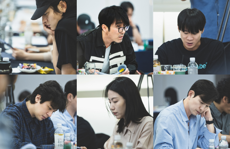 Actors read the script for the forthcoming historical period film 