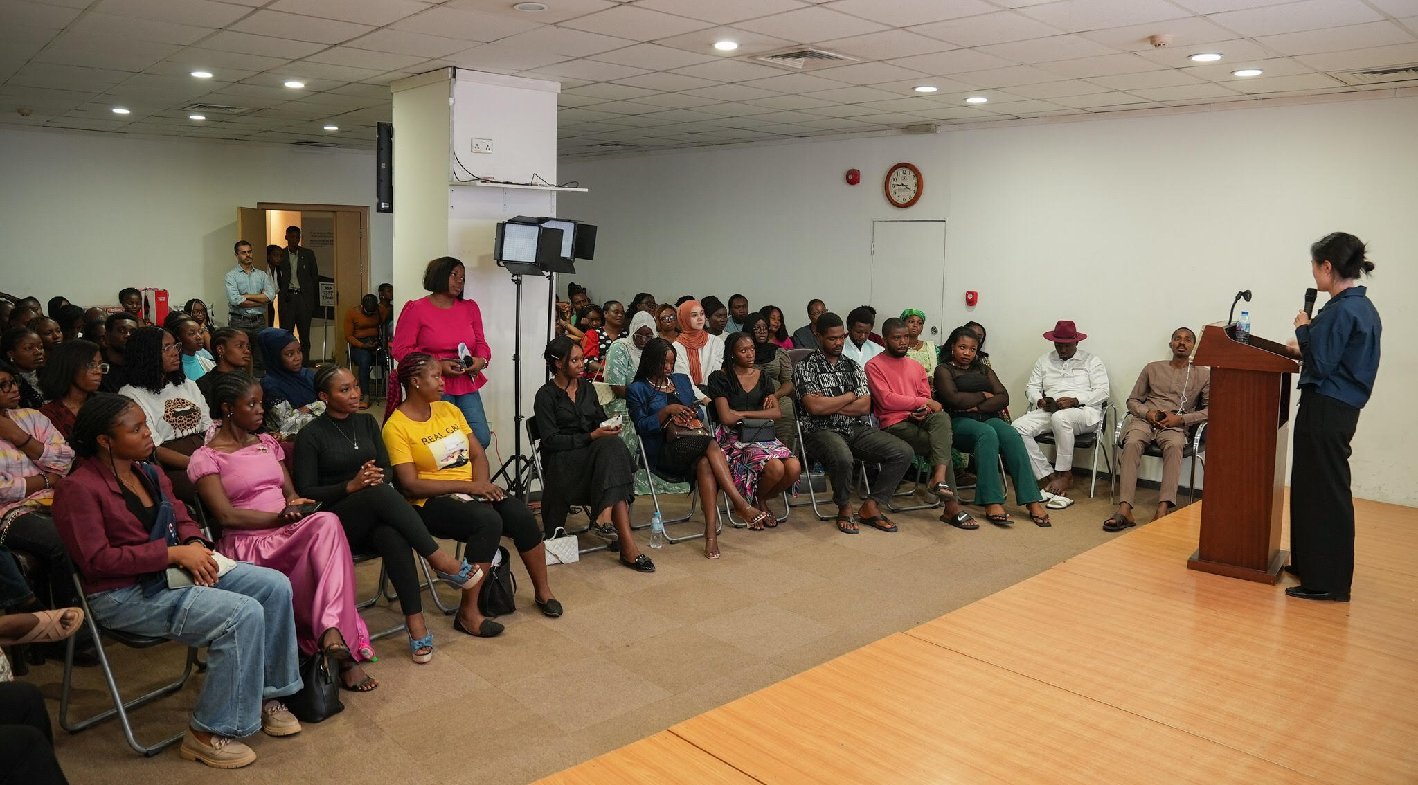 A large crowd on March 8 attend a KCC in Nigeria event to mark International Women's Day. (KCC in Nigeria)