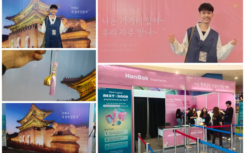 Hanbok experience at the festival 