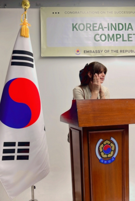 Ramneek Kaur, at the Korean Embassy of India , Delhi