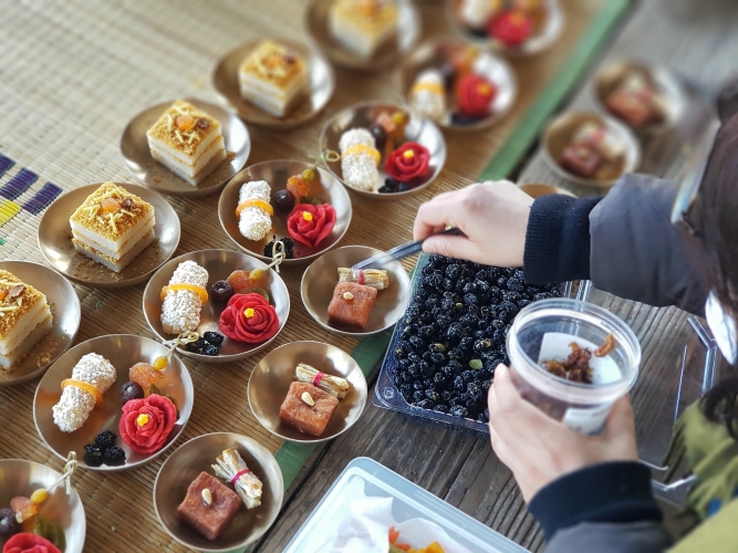 Traditional Korean food styled by Ko Young Ok