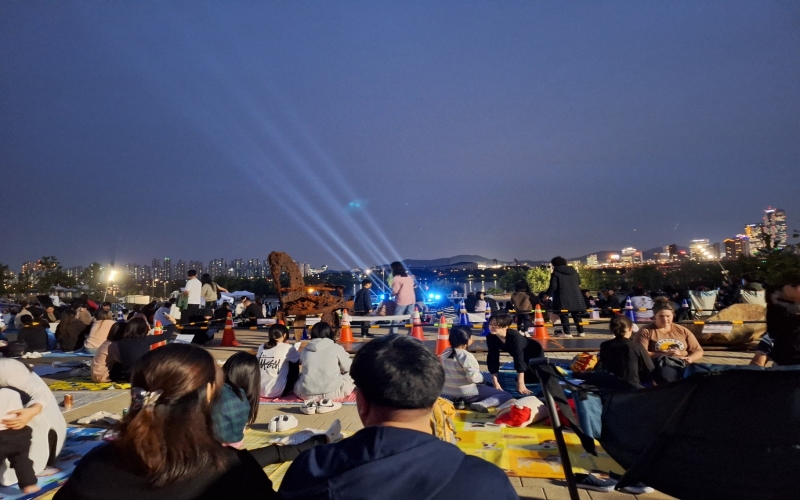 Drone show at Han river