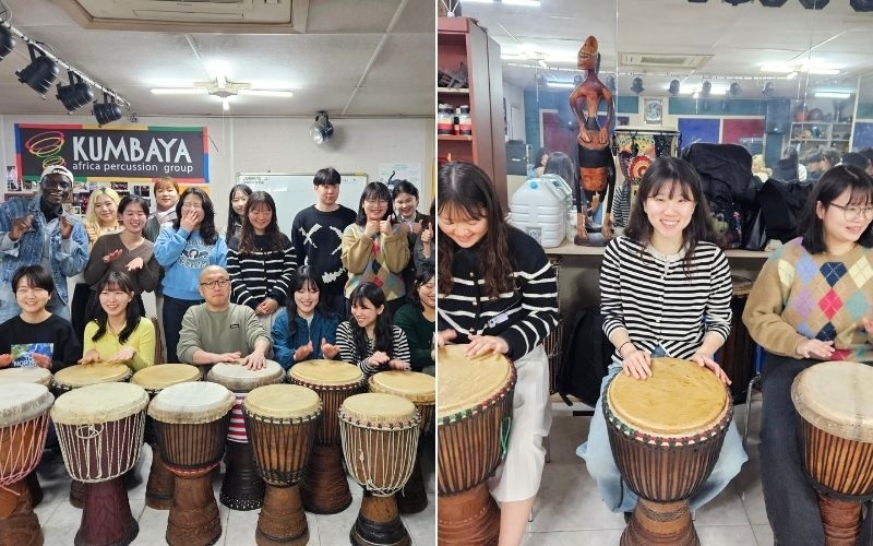 Members of the 2024 KAF Supporters at the Kumbaya Africa Percussion Group Office in Seoul, Korea.Photo by Korea Africa Foundation.