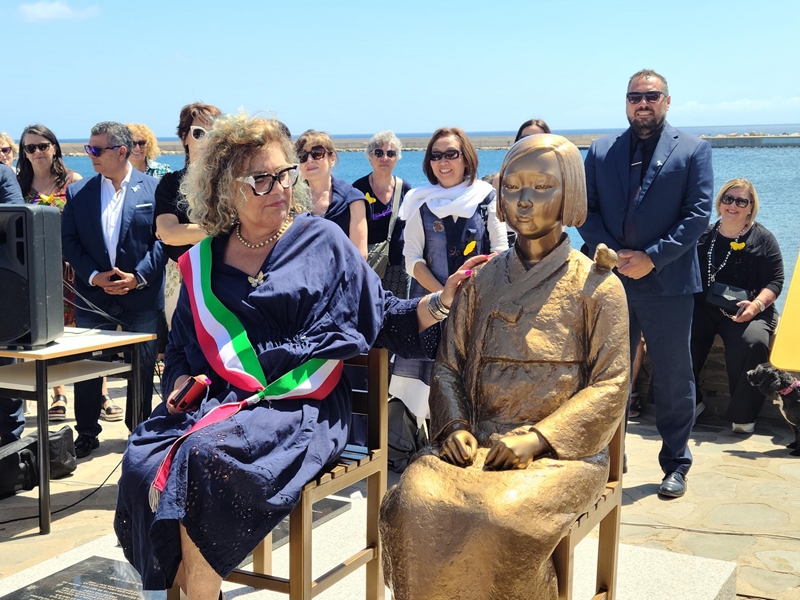 An unveiling ceremony for Italy's first 