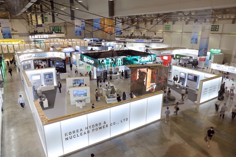 The World Climate Industry Expo will be held from Sept. 4-6 at the Busan Exhibition and Convention Center, or BEXCO, in Busan's Haeundae-gu District. Shown is a scene from last year's event in May 2023 at the same venue.