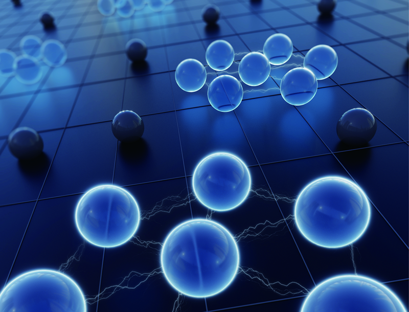 A domestic research team in a world first has discovered electronic crystals in a liquid crystal state, a breakthrough that could solve difficulties in superconductors and next-generation semiconductors. Shown are electronic crystal pieces within a solid material.