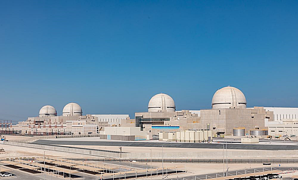 Construction of the Barakah nuclear power plant in the United Arab Emirates was partially done by Korean companies. (KEPCO)  